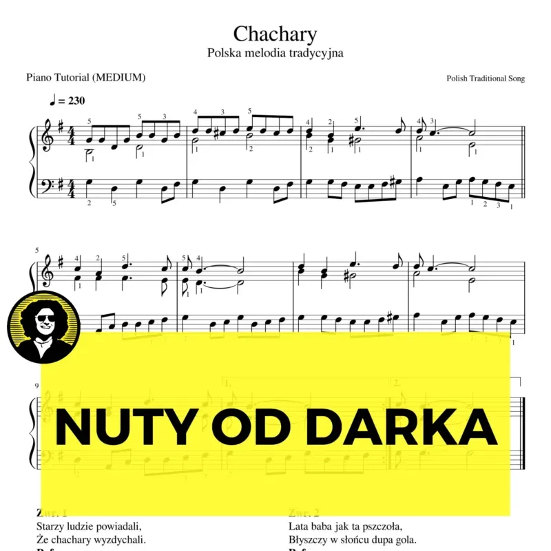 Chachary nuty pianino srednia wersja