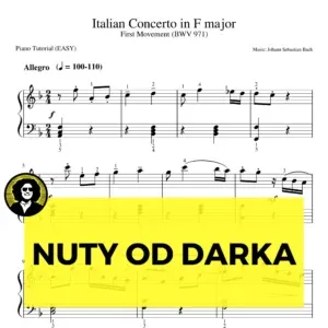 Koncert włoski F-dur (BWV 971) nuty