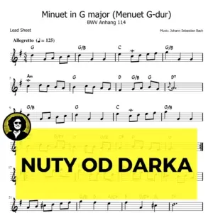 Menuet G-dur BWV Anh. 114 (Bach, Petzold) nuty
