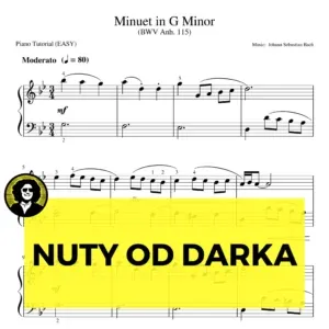 Minuet in g minor bwv15 nuty