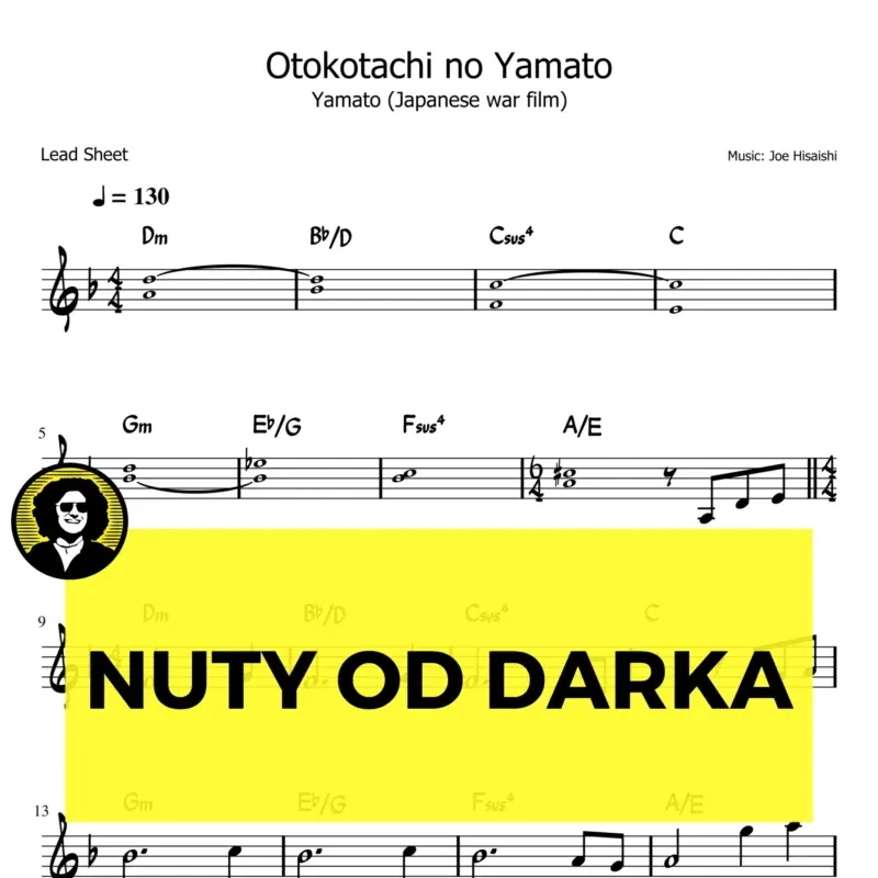 Otokotachi no yamato nuty akordy