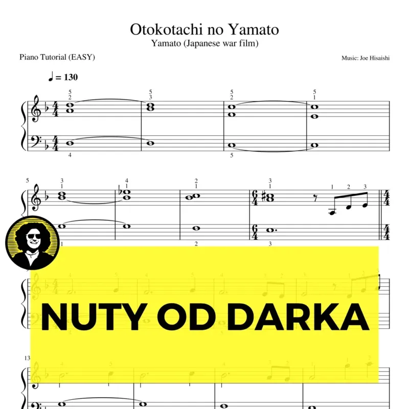 Otokotachi no yamato nuty pianino latwe