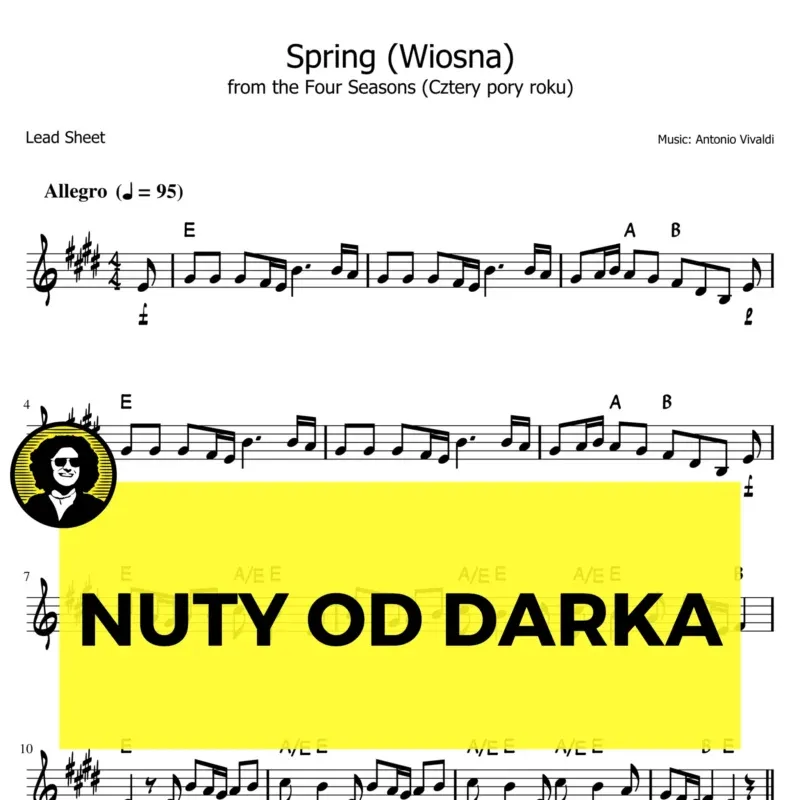Wiosna (Cztery pory roku, Vivaldi) nuty