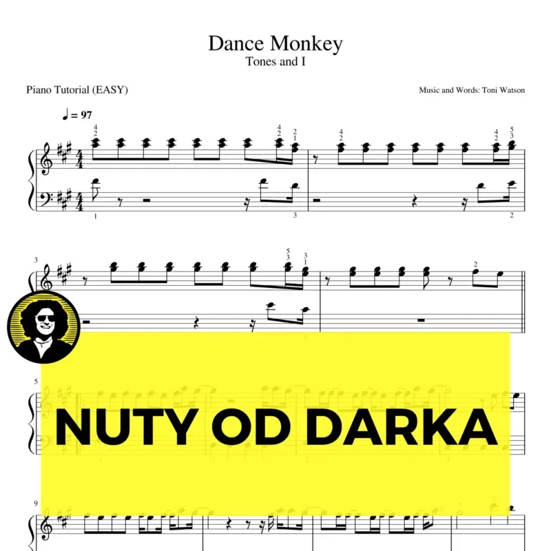 Dance monkey tones and i nuty pianino latwe