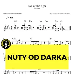 Eye of the tiger survivor nuty keyboard bardzo latwe