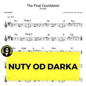 The final countdown europe nuty akordy